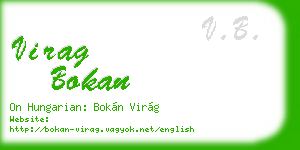 virag bokan business card